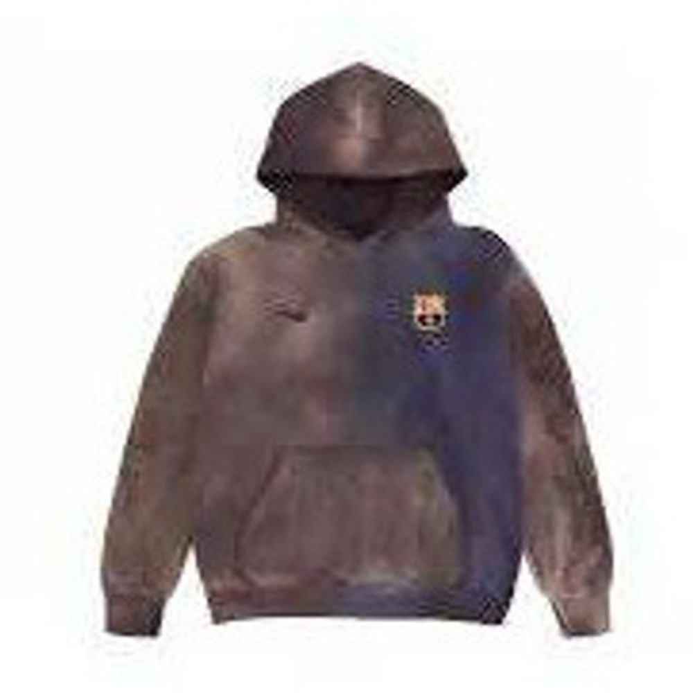 Nike Travis Scott x FC Barcelona Hoodie Brown Tie Dye Medium‎ New Without Tags